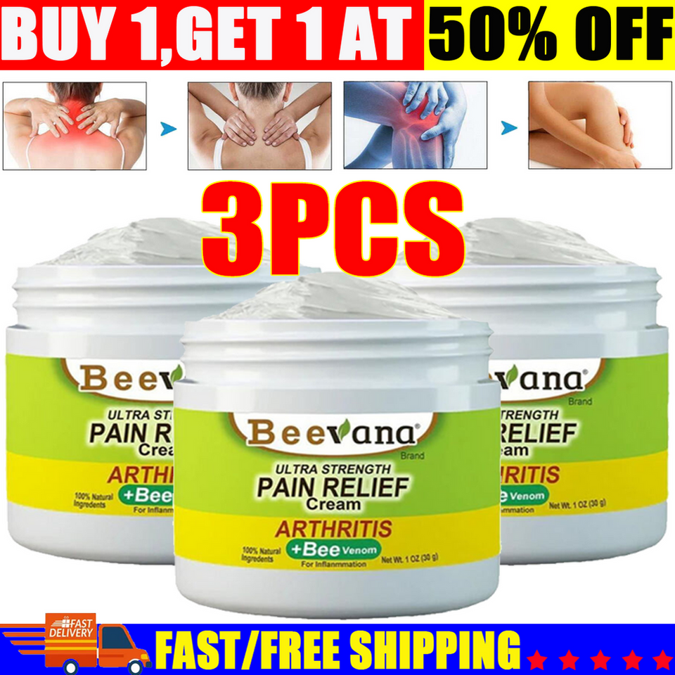 (Pack of 3) BeeTherapy™ #1 Bee Venom Pain Relief Cream | Buy 1 Get 2 Free 🔥