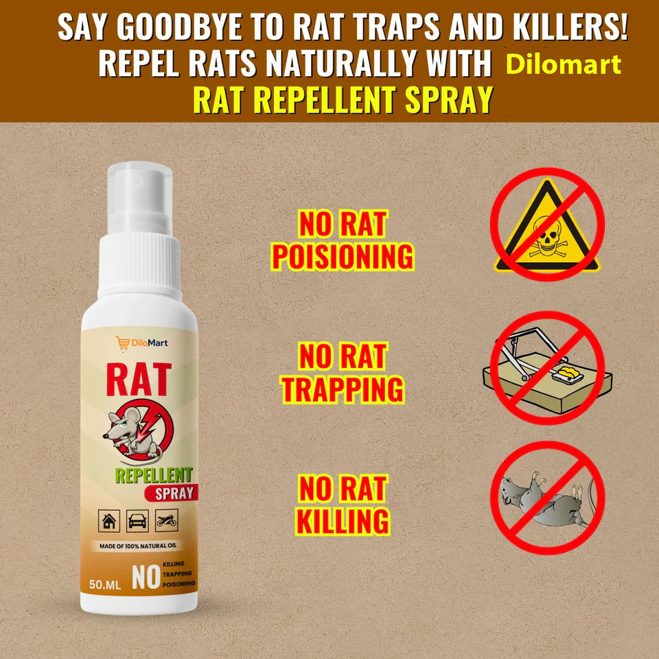 Rat Repellent Spray – Safe, Effective, and Eco-friendly (pack of 3)